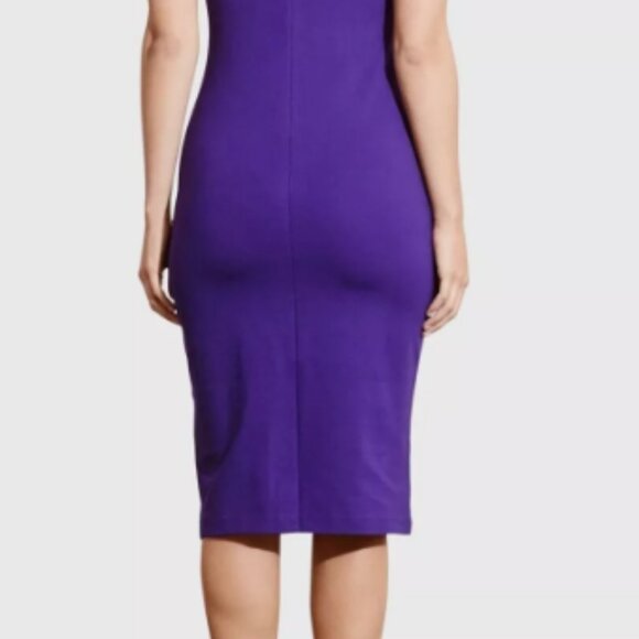 Lauren Ralph Lauren Purple Midi Dress - Picture 2 of 15